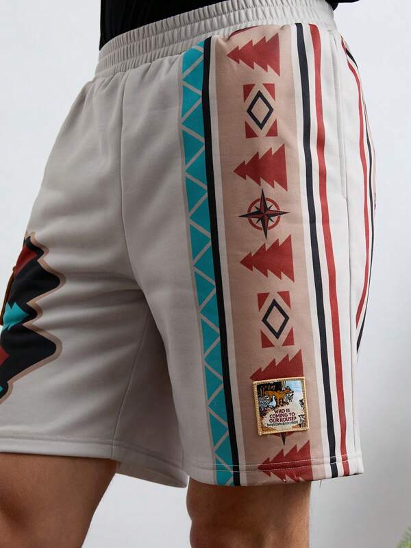 Manfinity VCAY Pantalones casuales tejidos de hombre con ajuste holgado, cintura elástica en bloque de colores para uso diario