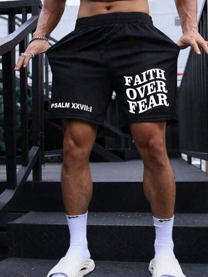 Manfinity Homme Men Slogan Graphic Shorts Summer Going Out Shorts, For Husband, Boyfriend Gifts