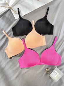 Snug Zone Women's Multi-Colored Strapless Molded Bra (3 Pieces/Set) - Multicolor - View 6