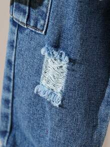 3pcs/Set Baby Boys' Striped Top + Jeans + Bag Outfit Set - Multicolor - View 8