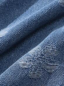 Tween Girls Cute And Playful Denim Jacket - Medium Wash - View 3