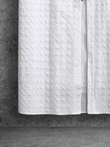 Manfinity RSRT 男士纯色口袋贴布衬衫和短裤、男士全白沙滩套装、男士夏季两件套、Manfinity 男士短裤套装、舒适服装 - 白色 - 查看 4