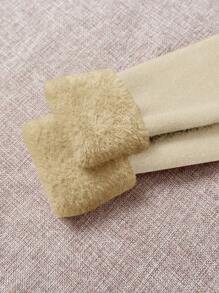 Franclia 高领加厚内衬修身保暖羊绒衫，秋冬新品，针织套头衫 - 卡其色 - 查看 5