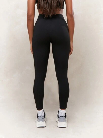 MISSGUIDED Mallas de cintura alta con banda elástica ancha y nudo retorcido