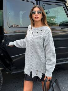 EURMUSE 特別設計柔軟毛線毛衣套頭衫