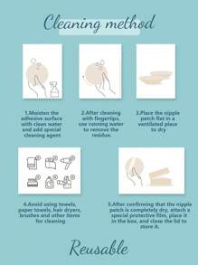 72pcs Ultra-Thin Disposable Concealing Nipple Cover Boob Pads Set, Both For Men And Women - Apricot - View 4