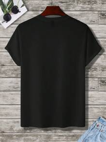 Claim Dot Herren Cartoon-Grafik-Oversized-Kurzarm-Lässig-T-Shirt, für den Ausgang, Freundesgeschenk