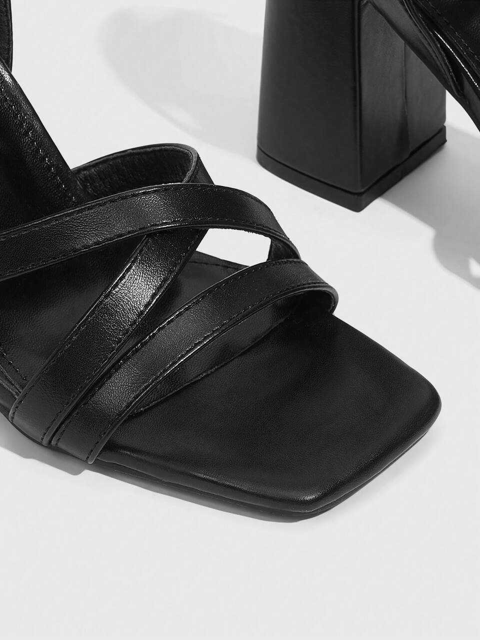 CUCCOO BIZCHIC Woman Shoes Fashionable Classic Comfortable Ankle Strap High Heel Sandals In Black For Spring And Summer Spring Shoes Spring Break Easter