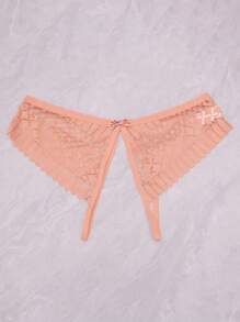 Lace Sexy Open Crotch Women's Panties ,3 Pcs - Multicolor - View 3