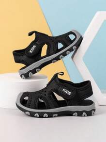 Infant Lightweight Anti-Slip Durable Soft Sole Beach Hook And Loop Sports Campus Sandals