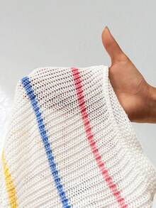 SHEIN Essnce Plus Size Loose Long Sleeve Striped Cardigan In Multiple Colors - Multicolor - View 11