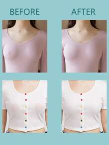 72pcs Ultra-Thin Disposable Concealing Nipple Cover Boob Pads Set, Both For Men And Women - Apricot - View 7