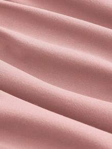 SHEIN MOD Women's Grey Halterneck A-Line Dress With Cinched Waist,Pastel Dresses For Women - Pink - View 4