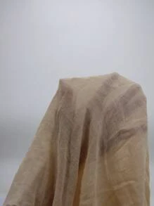 SHEIN Swim Notched Neckline Batwing Sleeve Cover Up Dress For Summer Beach - Apricot - View 8