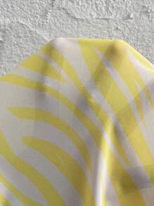 Breezaya 斑馬紋卷邊袖襯衫，適用於日常穿著 - 彩色 - 查看 7