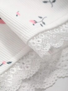 DAZY 1 Stück weißer Jacquard bequemer Hausanzug, weißer Pyjama-Set, Herbst-Winter-Kleidung