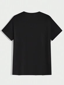 RueChic Paquete múltiple de camiseta básica de cuello redondo de unicolor - Albaricoque - Ver 8