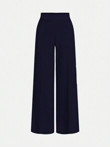 Zweiteiliges Set mit einem eleganten und einfachen Freizeitweste und langen Hosen im Pendlerstil für Teenager-Mädchen