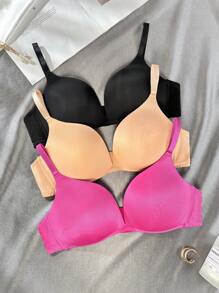 Snug Zone Women's Multi-Colored Strapless Molded Bra (3 Pieces/Set) - Multicolor - View 5