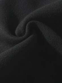 EURMUSE 2pcs/Set Men's Letter Printed Hoodie And Sweatpants Set - Dark Grey - View 6