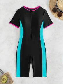 Swim SPRTY Bộ đồ lướt sóng cho nữ, Đồ bơi một mảnh, Không dây, Phong cách khối màu, Bộ đồ lướt sóng thể thao cho nữ mùa hè - Nhiều màu - Xem 7