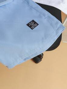 SHEIN 青少年男孩和標語圖案夏季背心和短褲組