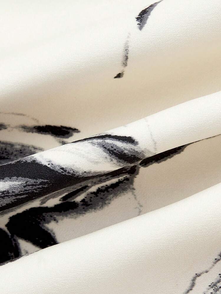 Women's Elegant Flower Printed Skirt, Summer