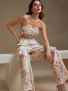 Anewsta Women's French Pattern Off-Shoulder Lace Button-Up Casual Top - White - View 5