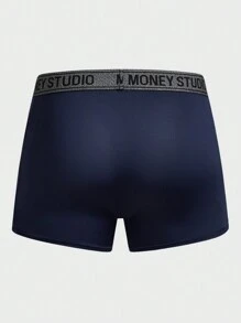 Men's Letter Jacquard Contrasting Colors Athletic Underwear