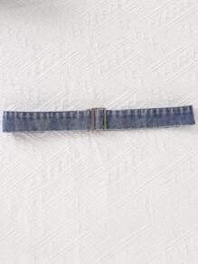 Tween Girls Simple Daily Dress - Medium Wash - View 3