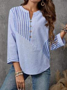 EMERY ROSE Going Out Tops Women Basic Shirt Teacher Fall Clothes Fall Outfits Work Women Clothes Basic Shirt Women's Skirt - Multicolor - View 2