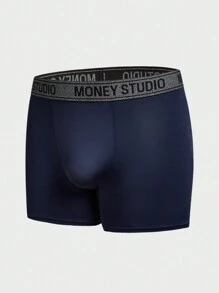 Men's Letter Jacquard Contrasting Colors Athletic Underwear