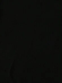 SHEIN Playful Pals 嬰兒男童趣味字母印花短袖T恤，夏季 - 黑色 - 查看 5