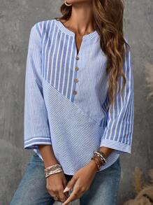 EMERY ROSE Going Out Tops Women Basic Shirt Teacher Fall Clothes Fall Outfits Work Women Clothes Basic Shirt Women's Skirt - Multicolor - View 6