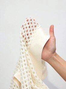 Maija Blusa abierta de punto con botones en la parte delantera