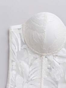 SHEIN Unity Einfaches, trägerloses Top für Damen, Einfarbig