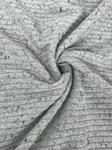 SHEIN LUNE Camiseta de manga larga con escote en V y recorte hueco, de unicolor, para mujer talla grande, para atuendo de viaje en otoño e invierno en el aeropuerto