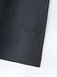 Manfinity EMRG Peto camisa para hombre con bolsillo de solapa y cintura con cordón