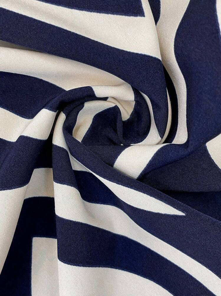 SHEIN Clasi Elegant Ladies' Shirt Collar Belted Shirt Dress Fall Women Outfits Teacher Dress Work Clothes - Multicolor - View 12