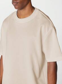 SUMWON Regular Fit Short Sleeve Premium Heavyweight Essential Tee - Khaki - View 6