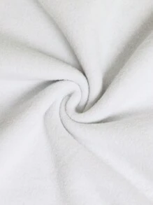 SHEIN Sudadera con capucha casual y cómoda con cremallera para niños jóvenes - Blanco - Ver 4