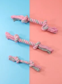 PETSIN Juguete para perros de cuerda y hueso, juguete resistente a las mordidas