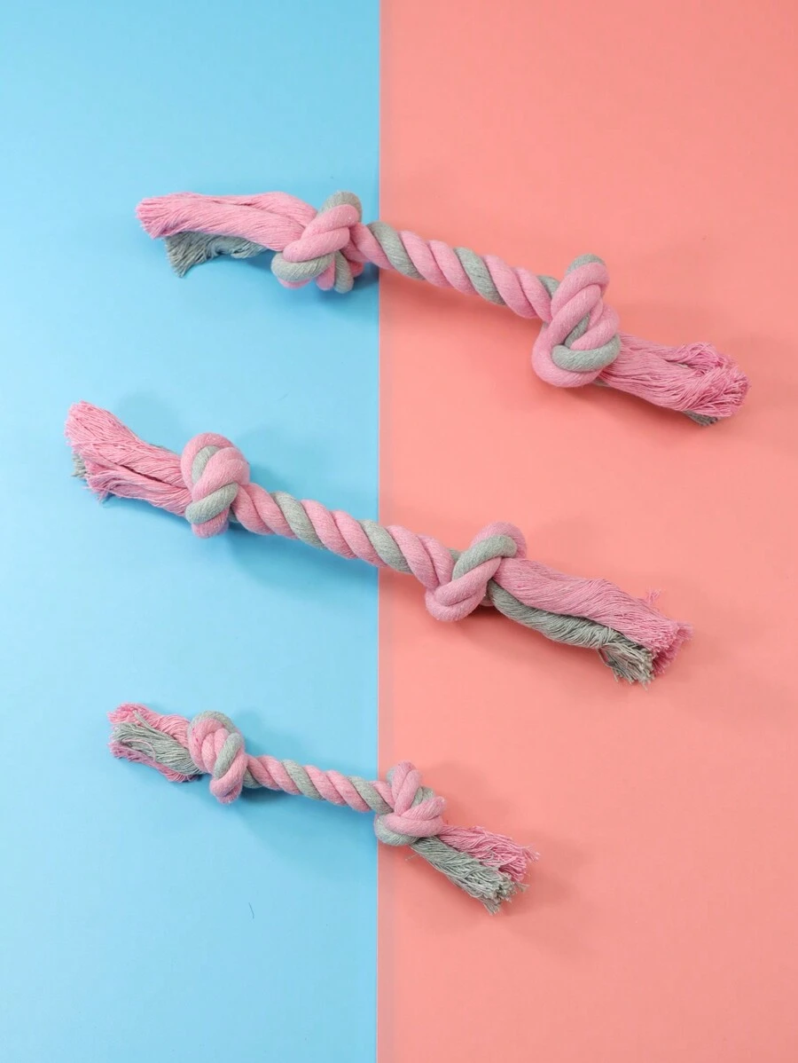 PETSIN Juguete para perros de cuerda y hueso, juguete resistente a las mordidas