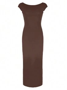 INAWLY Solva Ladies' Sexy Backless Bodycon Dress