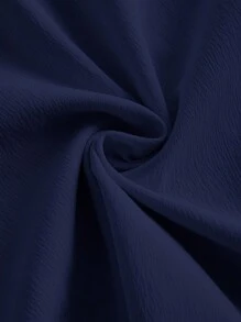 SHEIN MOD 大码女式纯色褶皱侧腰系带长款休闲背心裙，夏季