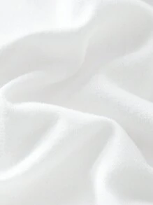 SHEIN EZwear Camiseta de verano para mujer con cuello de muesca y pliegues con unicolor, conjunto de 3 - Verde Oscuro - Ver 13