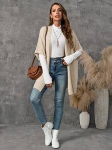 EMERY ROSE Women Short Sleeve Cardigan, Fall Clothes, Winter Tops, Back To School Clothes, Cute Knitted Sweater