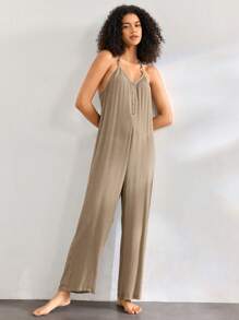 Ocili 扣前實色休閒連身衣