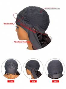 Deep Wave Headband Wig In Natural Black - Ultra-Hot & Beginner-Friendly Human Hair Wig - SNatural - View 5