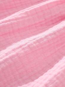 Baby Girl Appliques Ruffle Hem Dress For Summer